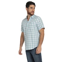 Camisa Lee Hombre Quality Genuine Slim Fit Manga Corta 834 Verde