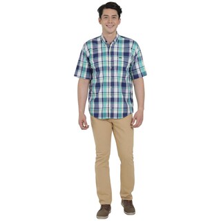 Foto 4 | Foto 4 | Camisa Lee Hombre Classic Regular Manga Corta 668 Azul