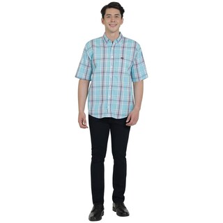 Foto 4 | Foto 4 | Camisa Lee Hombre Classic Regular Manga Corta 759 Azul