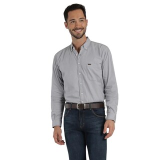 Foto 1 | Foto 1 | Camisa Lee Classic Regular Manga Larga 879 Gris para Hombre