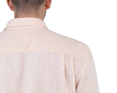 Foto 3 | Foto 3 | Guayabera Caqui Manga Larga Marca Rams Cottons Alforzada Textura Lino Slim Fit Para Hombre