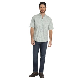 Foto 4 | Foto 4 | Camisa Lee Classic Regular Manga Corta 827 Verde para Hombre