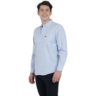 Foto 2 | Foto 2 | Camisa Lee Classic Regular Manga Larga 821 Azul para Hombre
