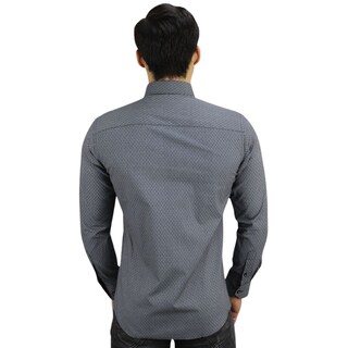 Foto 2 | Foto 2 | Camisa Barabas 2b354 Negra Blanca Para Hombre