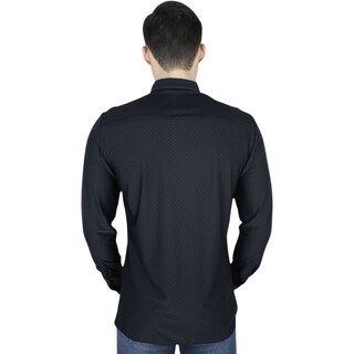 Foto 2 | Foto 2 | Camisa Barabas 2b403 Negra Para Hombre