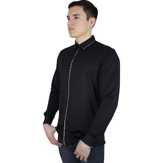 Foto 1 | Foto 1 | Camisa Barabas 2b404 Negra Para Hombre