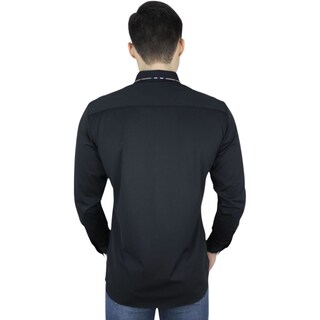 Foto 2 | Foto 2 | Camisa Barabas 2b404 Negra Para Hombre