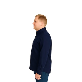 Foto 4 | Foto 4 | Camisa Big Kong Marino Lisa Hombre Grande Formal Manga Larga
