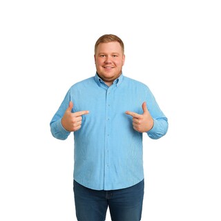 Foto 1 | Foto 1 | Camisa Big Kong Usa Hombre Rayas Azul Turquesa Manga Larga