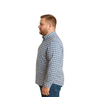 Foto 4 | Foto 4 | Camisa Big Kong Cuadros Azul Marino Hombre Talla Grande