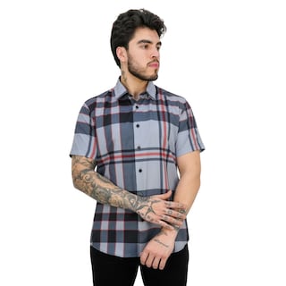 Foto 1 | Foto 1 | Camisa Vassari Barabas 3vss01 Gris Para Hombre