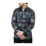 Camisa Platini Para Hombre Fpl8810 Negro