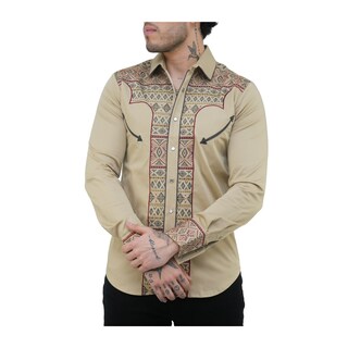 Foto 1 | Foto 1 | Camisa Platini Para Hombre Ecl9849 Marron Claro