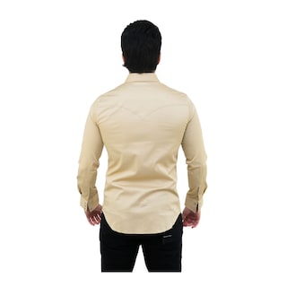 Foto 2 | Foto 2 | Camisa Platini Para Hombre Pwl10830 Marron Claro