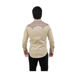 Foto 2 | Foto 2 | Camisa Platini Para Hombre Ecl9849 Marron Claro