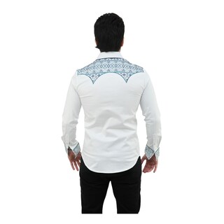 Foto 2 | Foto 2 | Camisa Platini Para Hombre Ecl9851 Blanco