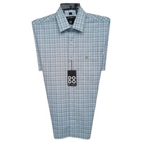 Camisa Dodobypaco Cuadros Verde Blanco Manga Corta