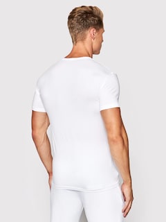 Foto 4 | Foto 4 | Playeras Armani Exchange Camisetas De Hombre Cuello V Color Blanco 2 Pack - Original