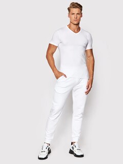 Foto 6 | Foto 6 | Playeras Armani Exchange Camisetas De Hombre Cuello V Color Blanco 2 Pack - Original