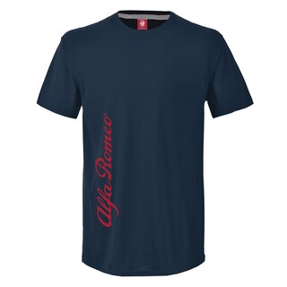 Foto 1 | Foto 1 | Alfa Romeo Playera Caballero Algodón Suavizado Logo Vertical Estilo Racing Casual