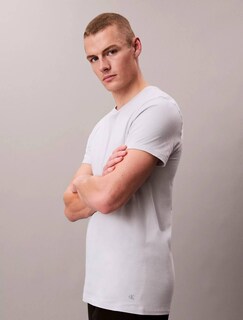 Foto 4 | Foto 4 | Camisetas Calvin Klein Algodon Cuello Redondo Comodo 4036311 3 Pack - Original