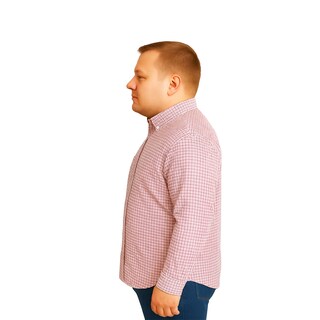 Foto 4 | Foto 4 | Camisa Big Kong Manga Larga Cuadros Rosa Y Azul Talla Grande