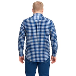 Foto 2 | Foto 2 | Camisa Big Kong Manga Larga Tallas Grandes Cuadros Azul