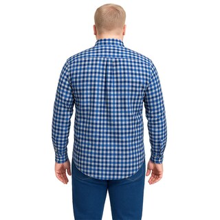 Foto 2 | Foto 2 | Camisa Big Kong Manga Larga Tallas Grandes Cuadros Azul