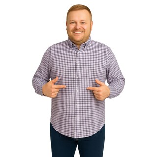 Foto 1 | Foto 1 | Camisa Tallas Grandes Hombre Cuadros Morados Big Kong