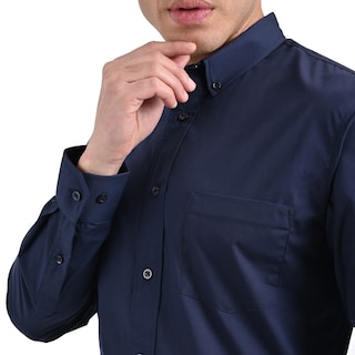 Foto 4 | Foto 4 | Camisa Casual Yale Manga Larga Regular Fit 4220 Marino Entintado