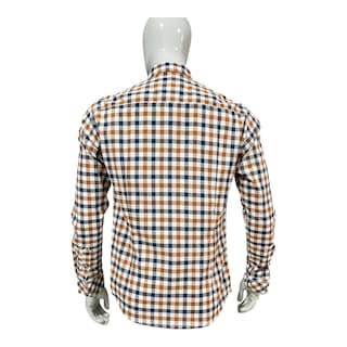 Foto 5 | Foto 5 | Camisa Cafe/marino Cuadros Para Caballero Zarevich Collection