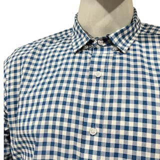 Foto 3 | Foto 3 | Camisa Azul Rey/blanco Cuadros Para Caballero Zarevich Collection