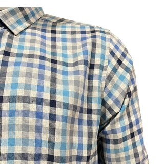 Foto 4 | Foto 4 | Camisa Azul/gris Cuadros Urbano Afranelada Para Caballero Zarevich Collection