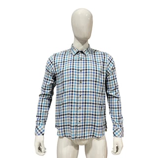 Foto 2 | Foto 2 | Camisa Azul/gris Cuadros Urbano Afranelada Para Caballero Zarevich Collection