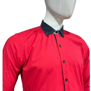 Foto 3 | Foto 3 | Camisa Slim Estrech Color Rojo Para Caballero Zarevich