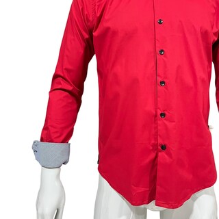 Foto 4 | Foto 4 | Camisa Slim Estrech Color Rojo Para Caballero Zarevich