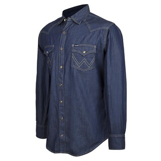Foto 2 | Foto 2 | Camisa Vaquera Wrangler MEZ-MANGA LARGA color Azul S98 Hombre