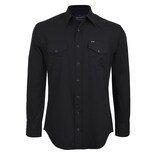 Camisa Vaquera Wrangler Hombre Manga Larga 101 color Negro