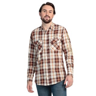Foto 1 | Foto 1 | Camisa Regular Fit Manga Larga Wrangler Hombre 782 Color Marrón