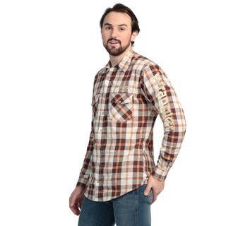 Foto 2 | Foto 2 | Camisa Regular Fit Manga Larga Wrangler Hombre 782 Color Marrón