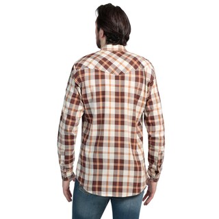 Foto 3 | Foto 3 | Camisa Regular Fit Manga Larga Wrangler Hombre 782 Color Marrón