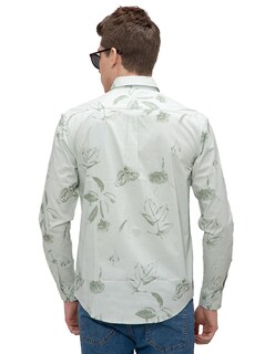 Foto 2 | Foto 2 | Camisa Regular Manga Larga Generra 218200 color Verde para Hombre