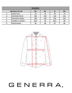 Foto 5 | Foto 5 | Camisa Casual Generra 318201 color Azul para Hombre