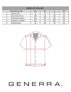 Foto 5 | Foto 5 | Camisa Para Hombre Manga Corta Generra 318102