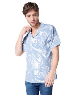 Foto 1 | Foto 1 | Camisa Para Hombre Manga Corta 318100 color Azul