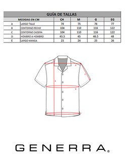 Foto 5 | Foto 5 | Camisa Generra 318103 color Negro Manga Corta para Hombre