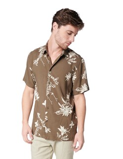 Foto 1 | Foto 1 | Camisa Manga Corta Generra 318101 color Verde para Hombre