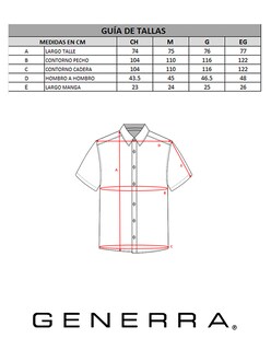 Foto 5 | Foto 5 | Camisa Para Hombre Manga Corta Generra 318105
