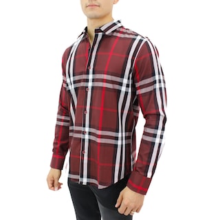 Foto 2 | Foto 2 | Camisa Para Hombre Marca Ravalli Color Vino Msh-680-36