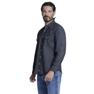 Foto 2 | Foto 2 | Camisa Casual para Hombre Lee Slim Fit Manga Larga M02 color Negro